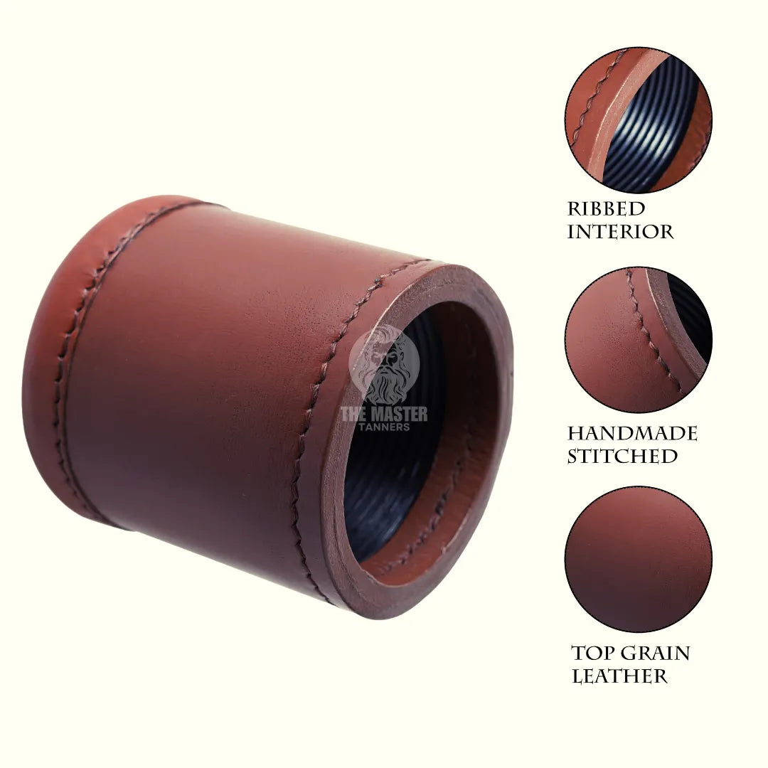 Leather Dice Cups, Brown Dice Cup, Leather Dice Cup, Black Dice Cups, backgammon dice cups