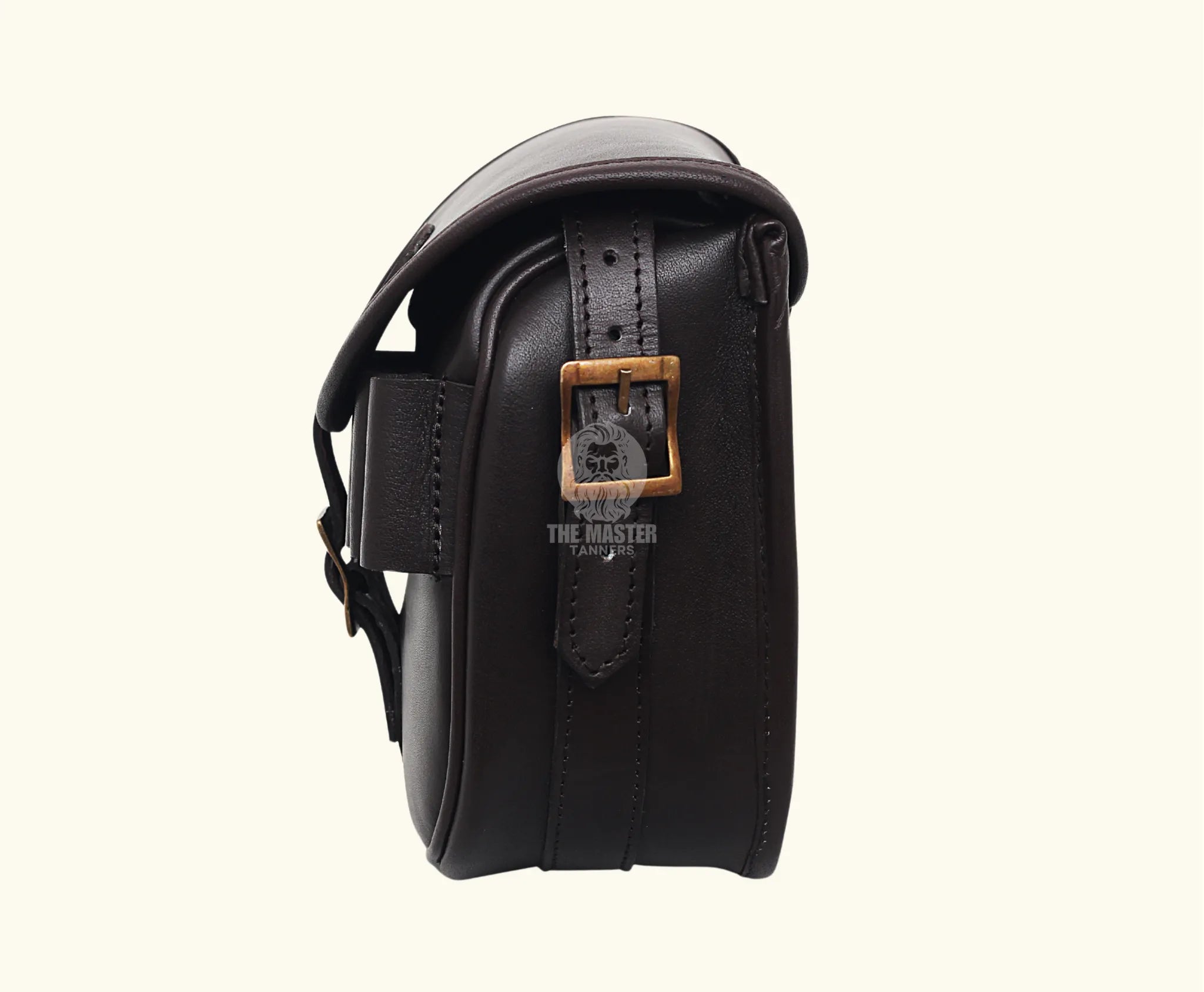 leather cartridge bag, brown cartridge bag, leather shooting bag,