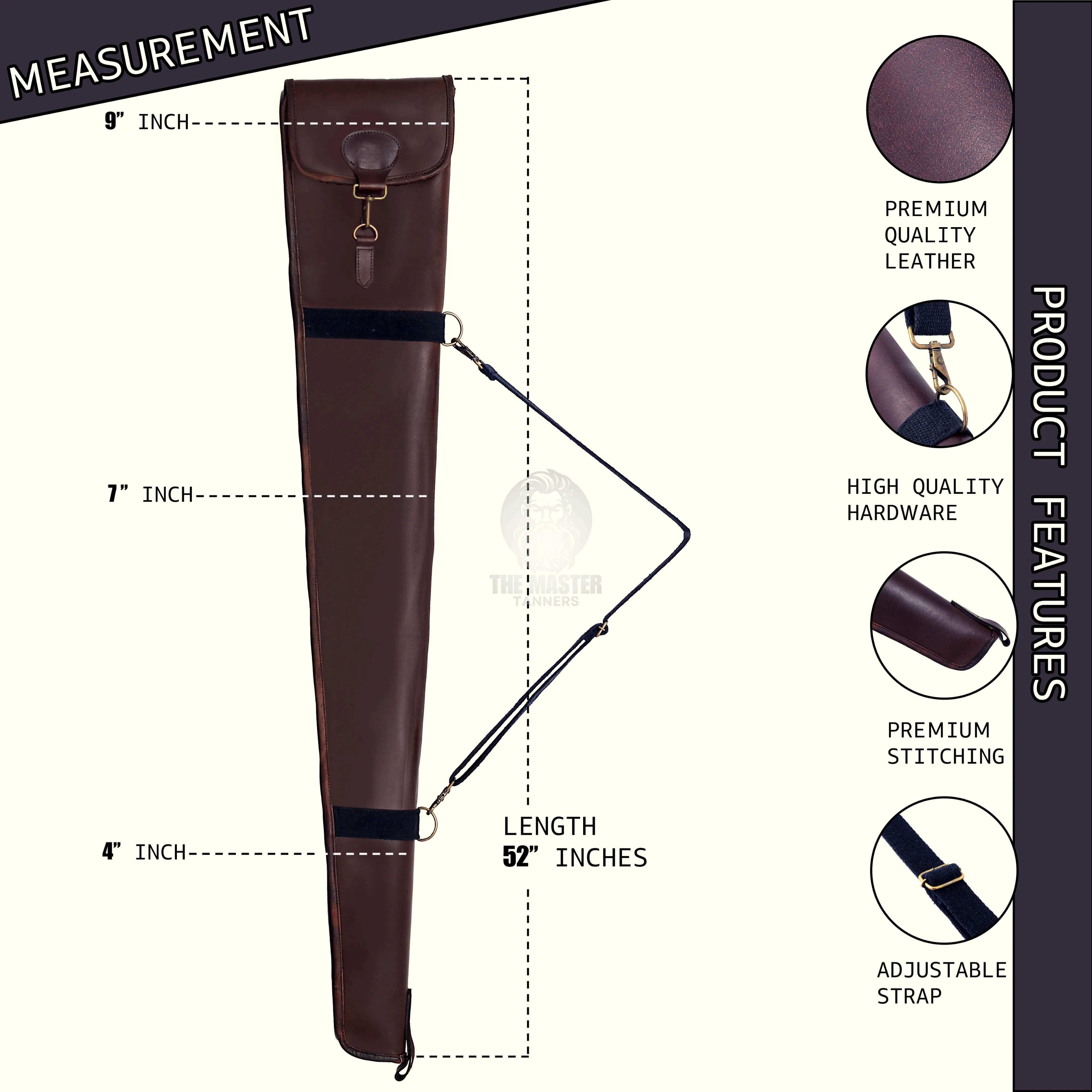 distressed leather gun case, distressed leather rifle case, distressed leather shotgun case, distressed leather gun slip case, Shotgun Cases Leather