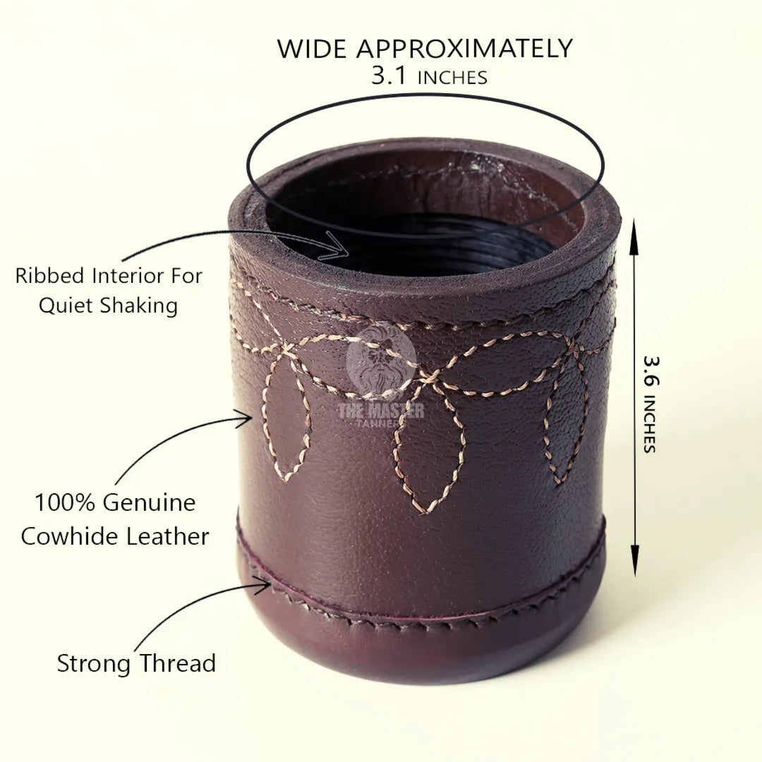 Leather Dice Cups, Black Dice Cup, Leather Dice Cup, Dice Shaker, Leather Dice Shaker