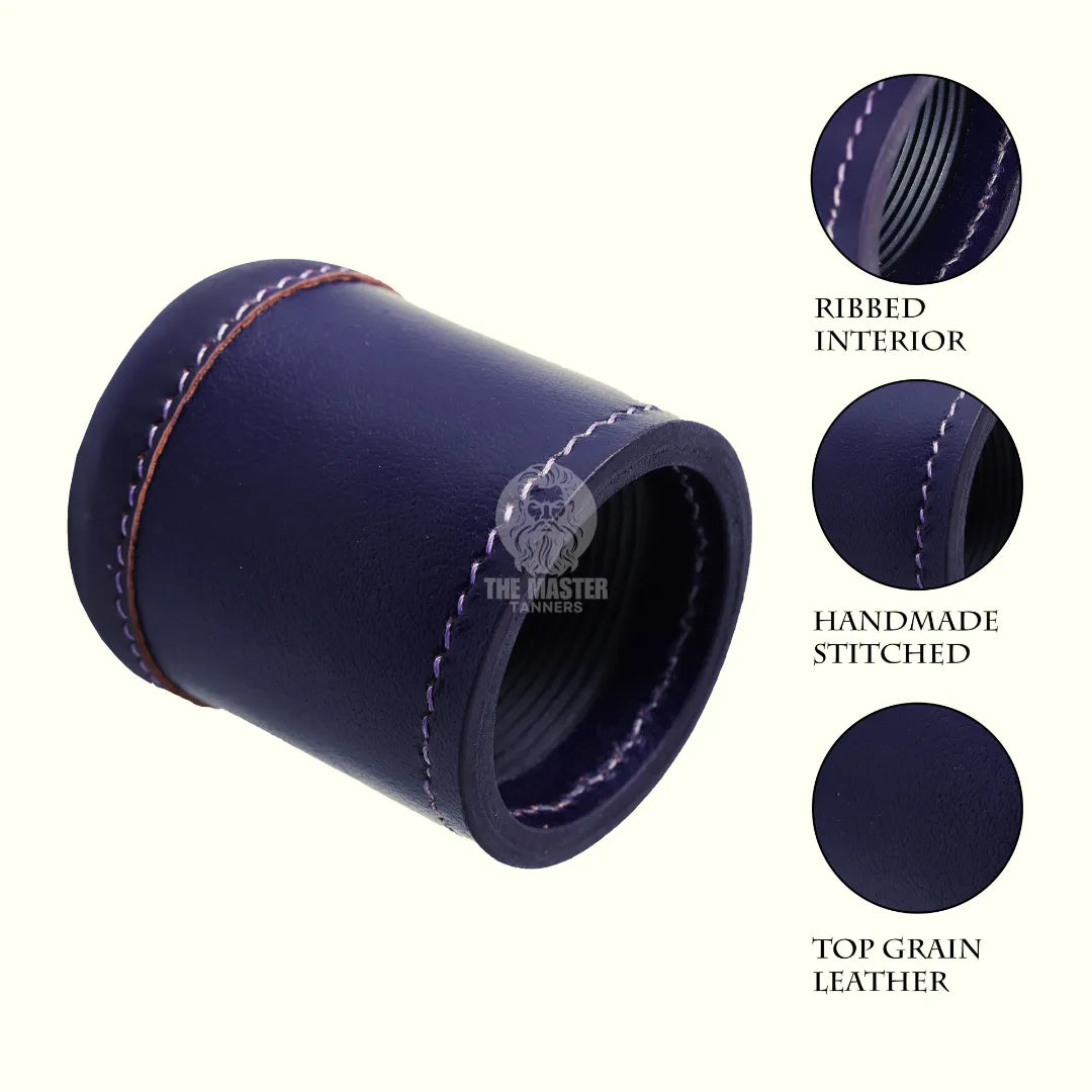 Leather Dice Cups, Purple Dice Cup, Leather Dice Cup, Dice Shaker, Leather Dice Shaker