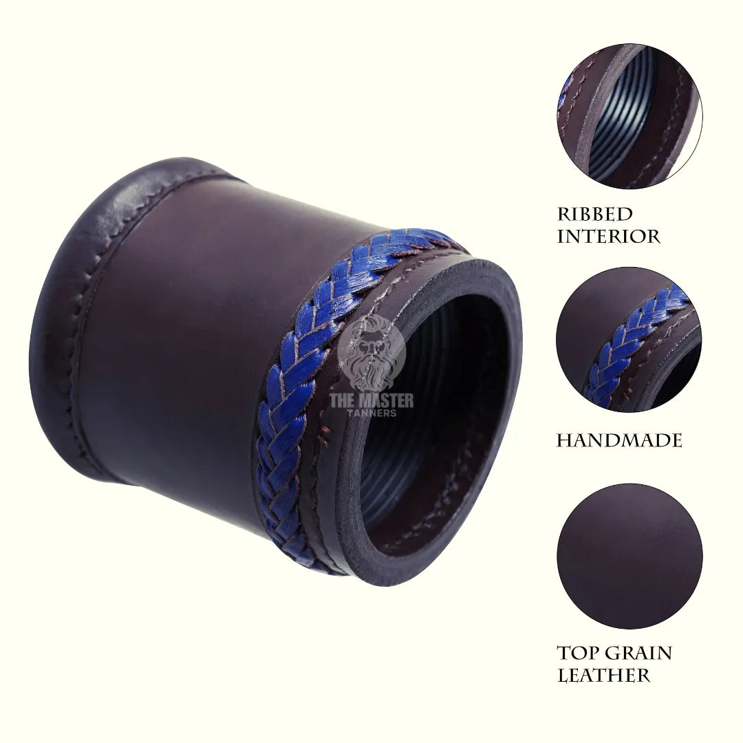 Leather Dice Cups, Brown Dice Cup, Leather Dice Cup, Dice Shaker, Dice Roller, leather liar's dice cup