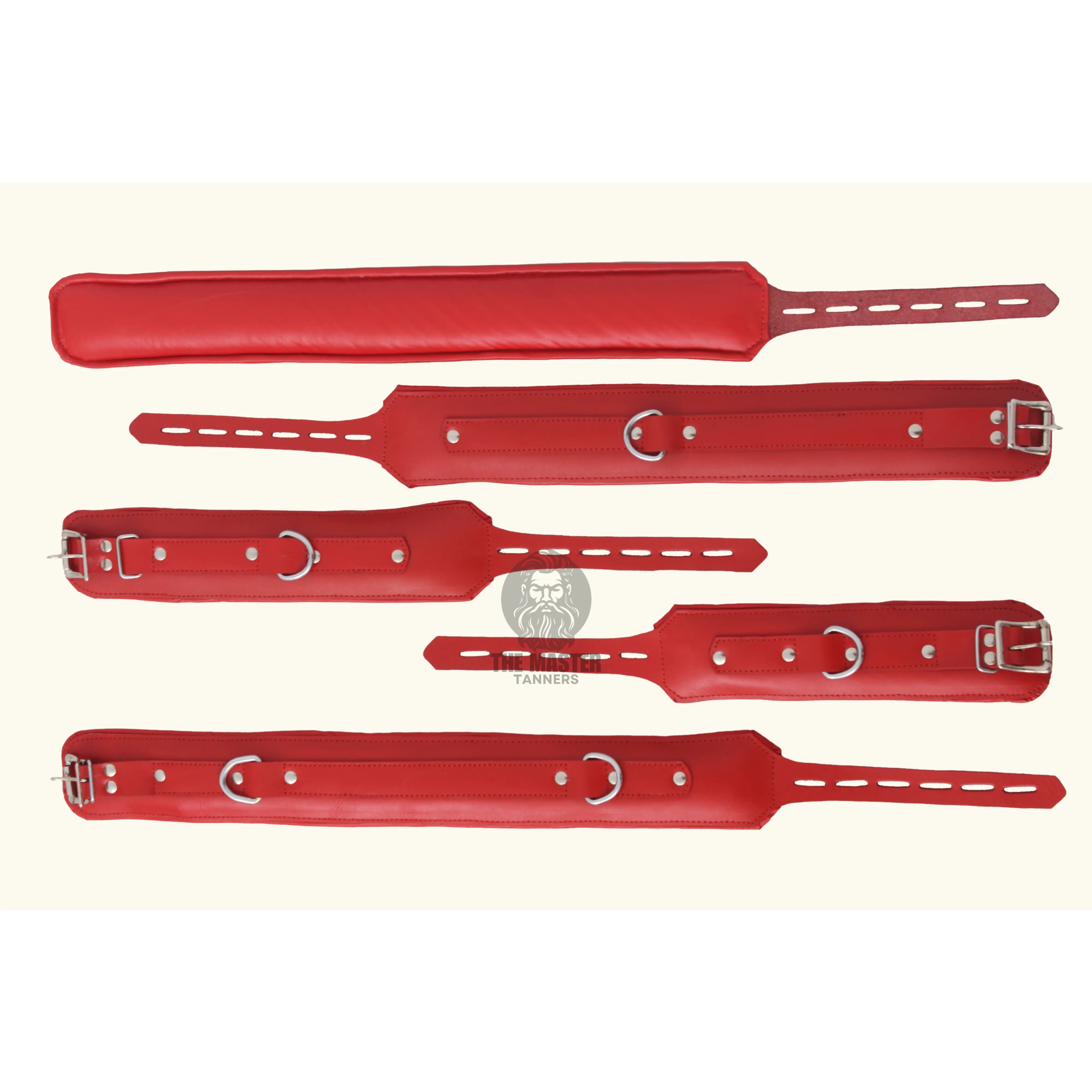 Leather Ankle and wrist cuffs,  BDSM Ankle and wrist cuffs