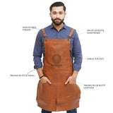Leather Apron, Leather Chef Apron, Leather BBQ Apron, Leather Butcher Apron, Leather Barber Apron, Leather Welding Apron, Leather Blacksmith Apron, Leather Woodworking Apron, Leather Carpenter Apron 