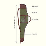 canvas leather rifle case, canvas rifle case, leather guncase, leather rifle case , rifle case