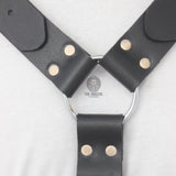 Mens Leather Bulldog Harness -front image