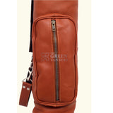leather golf bags, leather golf bag, golf bag leather, brown leather golf bag, golf leather bag