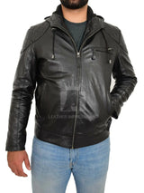 leather jacket, leather zipper jacket, genuine leather jacket, leather biker jacket