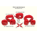 Leather Ankle and wrist cuffs,  BDSM Ankle and wrist cuffs