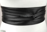 leather obi belt, leather wrap belts, leather sash belt, black wrap belt