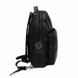 black leather bag, black leather halloween tote bag, black leather halloween candy bag, black leather spooky handbag