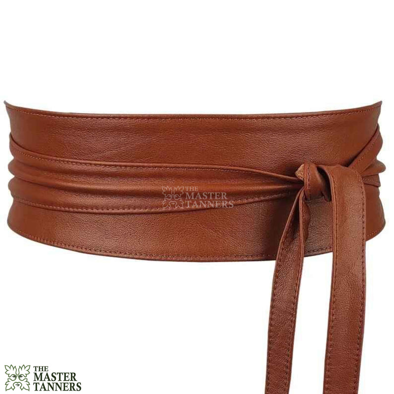 leather obi belt, leather wrap belts, leather sash belt, brown wrap belt, handmade leather wrap belt