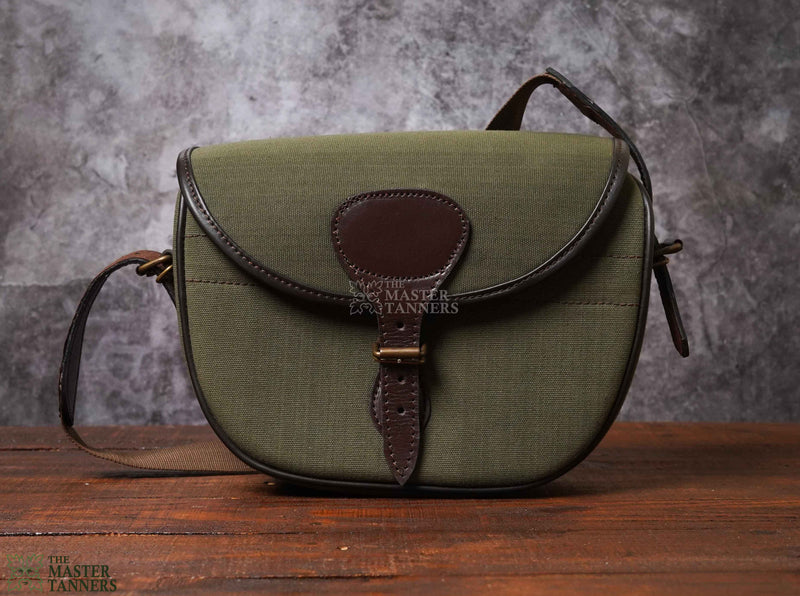 Leather Cartridge Bag, Canvas Cartridge Bag, Shooting Shells Bag, Shotgun Cartridge Bag, cartridge bag, Leather Canvas Bag