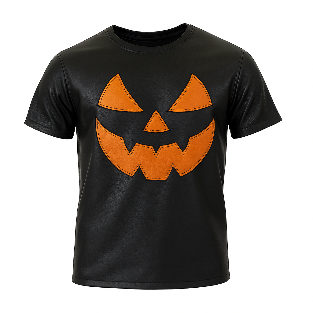 Halloween Special Leather T Shirts For Men