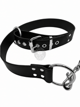 leather bondage collar and leash, leather bondage collar, bdsm collar, slave collar, leather bondage collars, bdsm collars, bondage collars, bondage slave collars, padded collars, restraint collar, leather bdsm bondage collar  