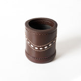 Leather Dice Cups, Brown Dice Cup, Leather Dice Cup, Baclgammon Dice Cup, Leather Backgammon dice cups