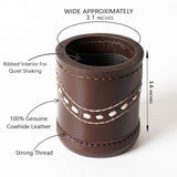 Leather Dice Cups, Brown Dice Cup, Leather Dice Cup, Baclgammon Dice Cup, Leather Backgammon dice cups