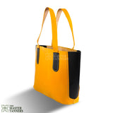 Leather Tote hand bag, Yellow Leather Purse, Leather bag, Leather Tote Purse