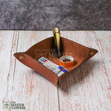 leather valet tray, premium leather valet tray