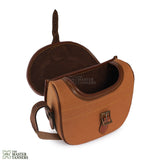 leather cartridge bag, canvas cartridge bag, canvas shooting bag