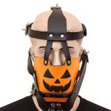 Halloween Leather Bondage Muzzle Gag