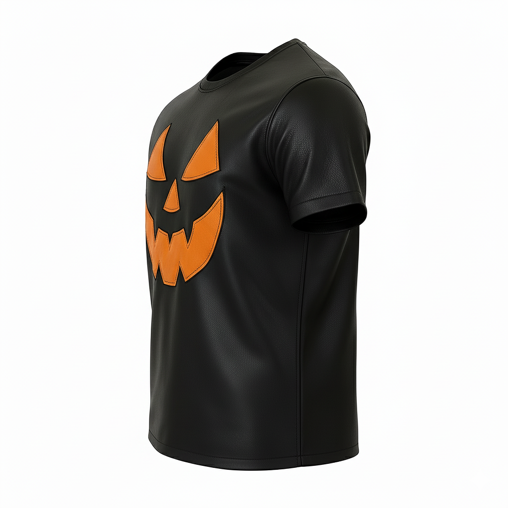Halloween Special Leather T Shirts For Men