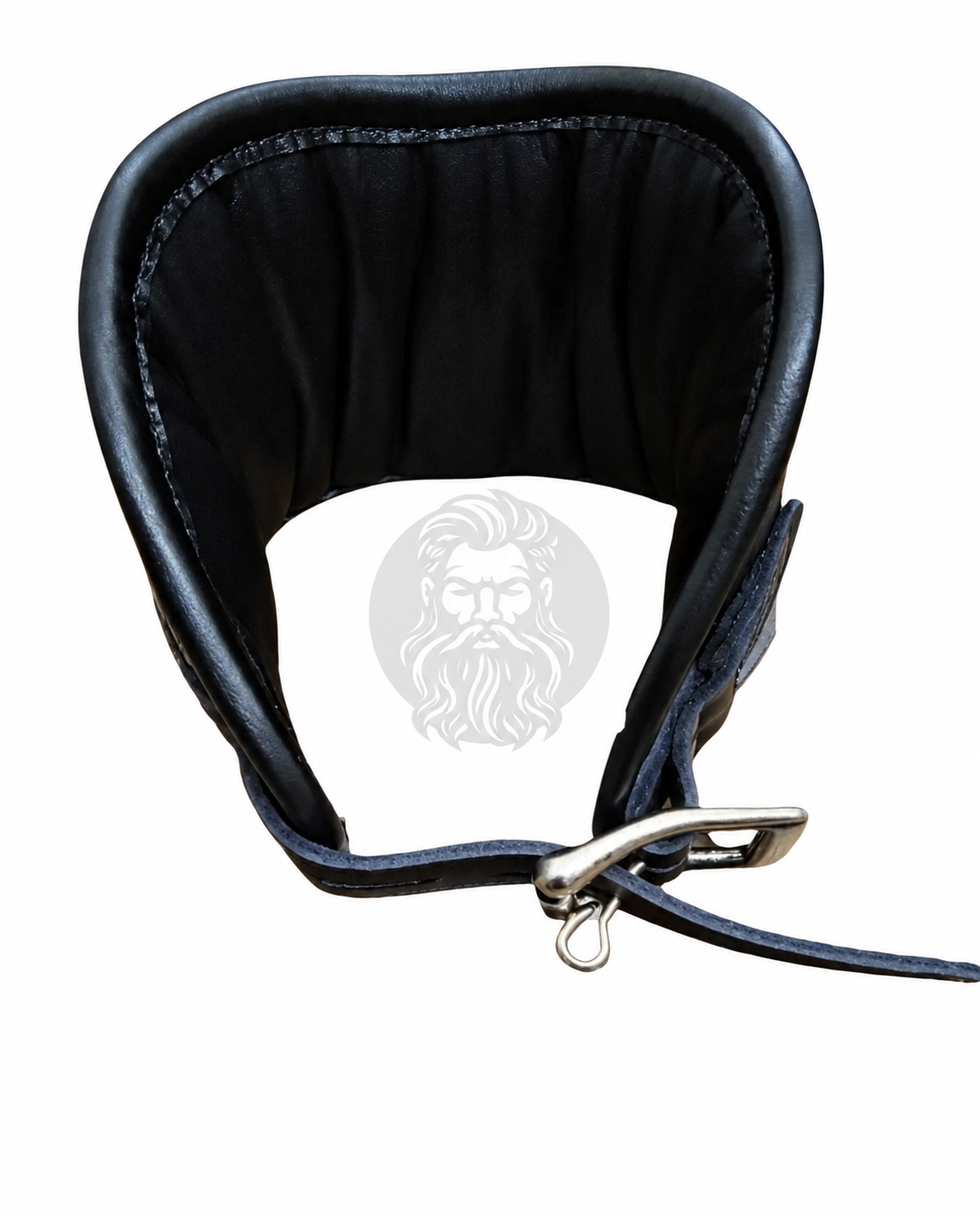 Full-Grain Leather Bondage Posture Collar with D-Rings, view 2