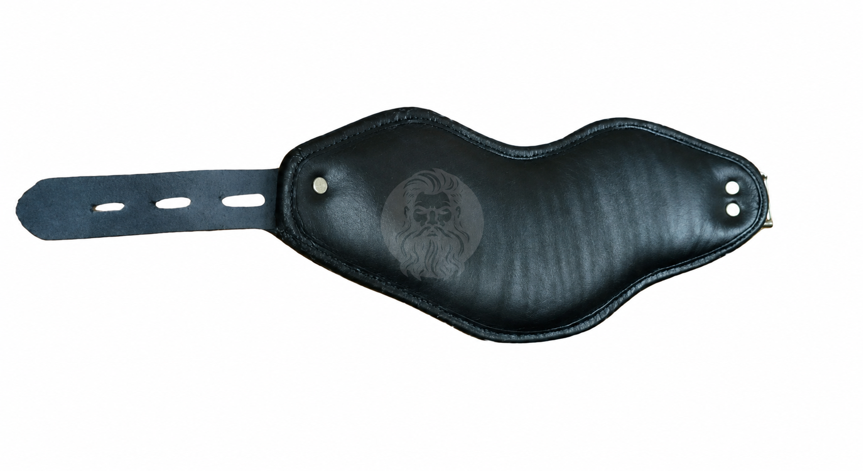 Full-Grain Leather Bondage Posture Collar with D-Rings, view 3