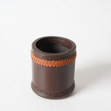 Leather Dice Cups, Brown Dice Cup, Leather Dice Cup