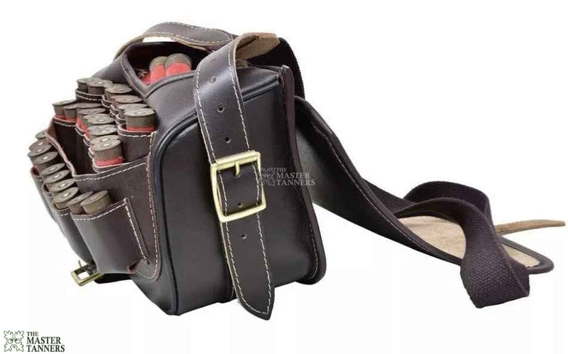 Brown Leather Loaders Bag, Leather Cartridge Holder, Leather Cartridge Bag, Leather Loaders Bag