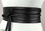 leather obi belt, leather wrap belts, leather sash belt, black wrap belt