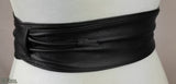 leather obi belt, leather wrap belts, leather sash belt, black wrap belt