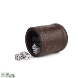  Brown Dice Cups, Leather Dice Cups, Leather Dice Cup, Dice Shaker, Dice Roller,