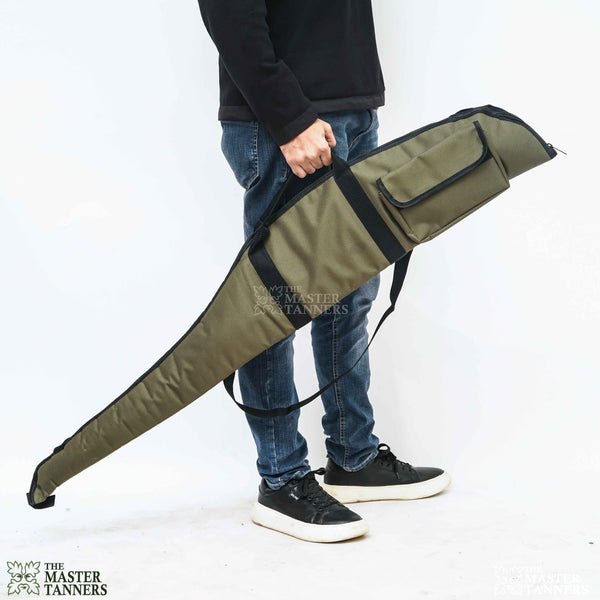 Olive Cordura Rifle Case, Olive Cordura Shotgun Case, Olive Cordura Gun Slip Case, shotgun case, leather shotgun case, Shotgun Slip Case