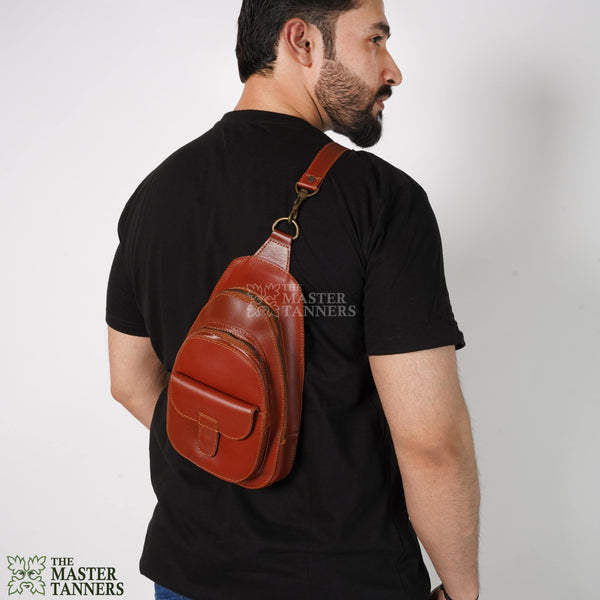 leather sling bag, crossbody bag, leather bag, sling bag for men