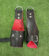 leather suspension cuffs, fur lined leather suspension cuff kit with bondage ring, high quality heavy leather padded wrist suspension cuffs, leather ankle suspension cuff, leather bondage suspension cuffs, suspension cuffs, bondage suspension cuffs, bdsm suspension cuffs, bdsm leather suspension cuffs
