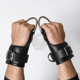 leather suspension cuffs, suspension cuffs, leather wrist cuffs, bondage suspension cuffs, bdsm suspension cuffs, leather suspension cuffs, fur lined leather suspension cuff kit with bondage ring, high quality heavy leather padded wrist suspension cuffs, leather ankle suspension cuff, leather bondage suspension cuffs, suspension cuffs, bondage suspension cuffs, bdsm suspension cuffs, bdsm leather suspension cuffs