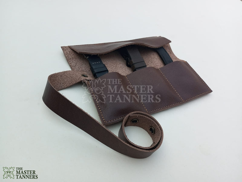 leather watch roll, watch roll, watch organizer, watch roll for travel