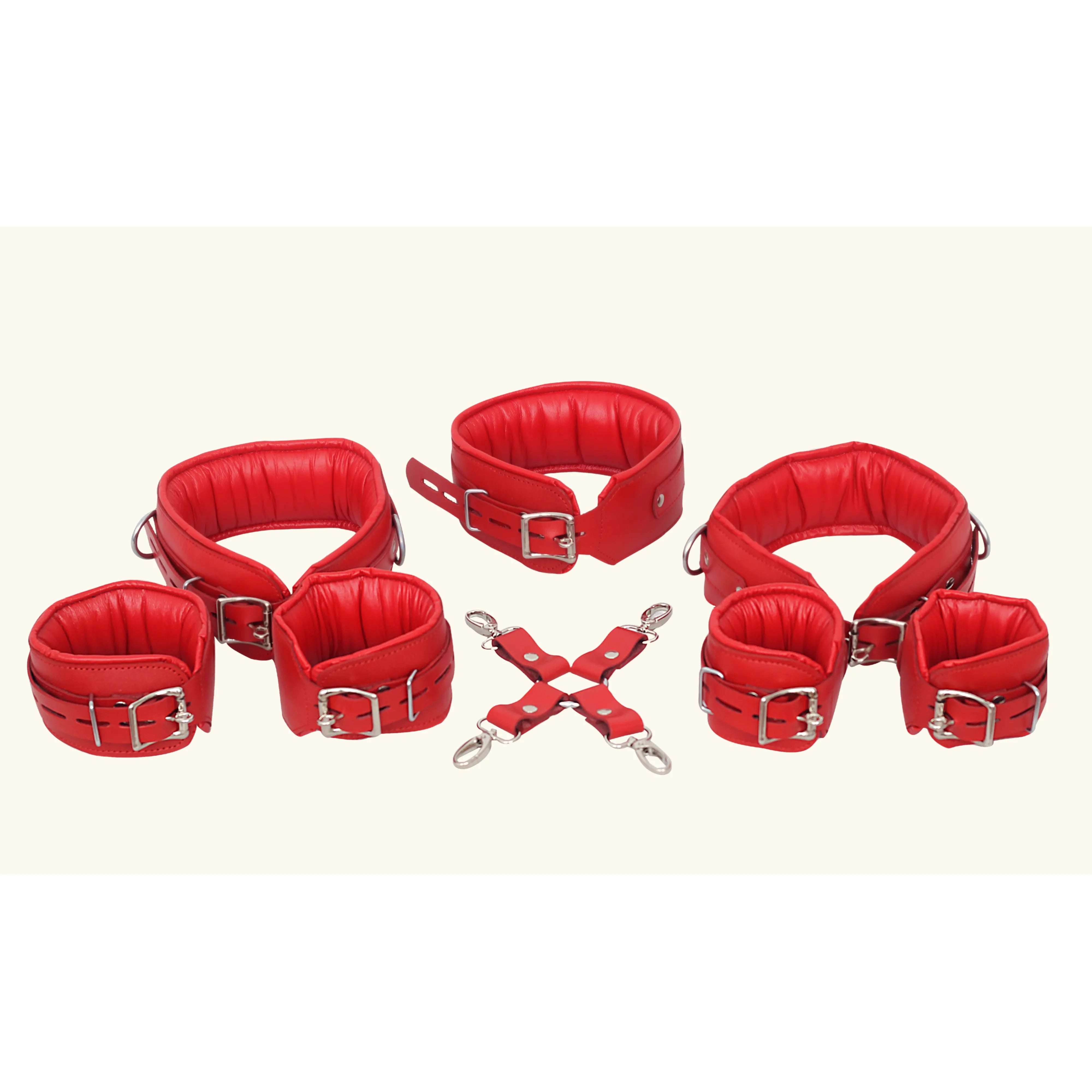 Leather Ankle and wrist cuffs,  BDSM Ankle and wrist cuffs