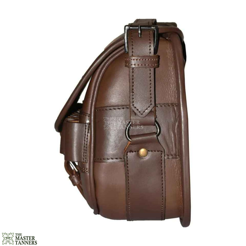 leather hunting speed bag, leather cartridge bag, ammo carrier , Leather Hunting Bag