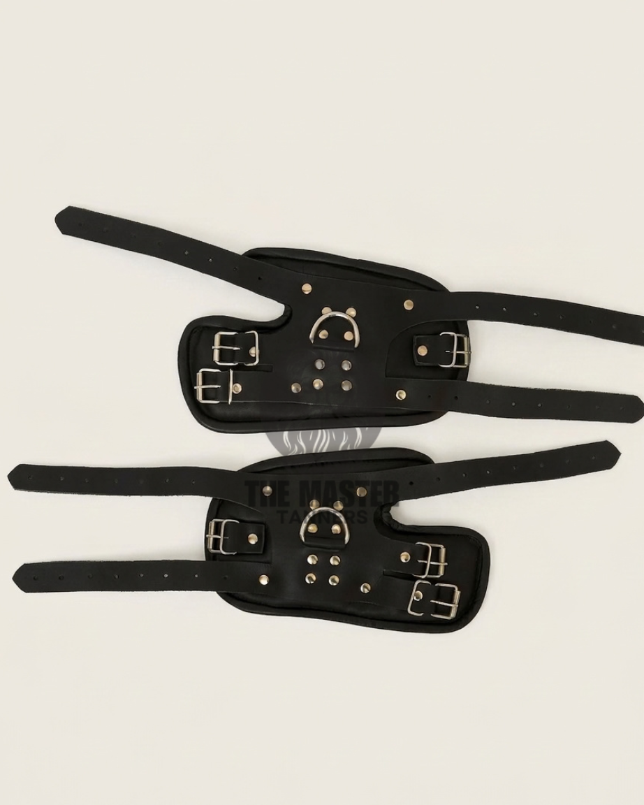 leather suspension cuffs, suspension cuffs, leather wrist cuffs, bondage suspension cuffs, bdsm suspension cuffs, leather handcuffs, leather bondage suspension handcuffs