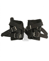 leather suspension cuffs, suspension cuffs, leather wrist cuffs, bondage suspension cuffs, bdsm suspension cuffs, leather handcuffs, leather bondage suspension handcuffs