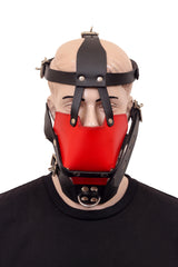 Padded Leather Bondage Muzzle - Bondage Head Harness