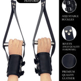 Leather Suspension Bondage Wrist Cuffs