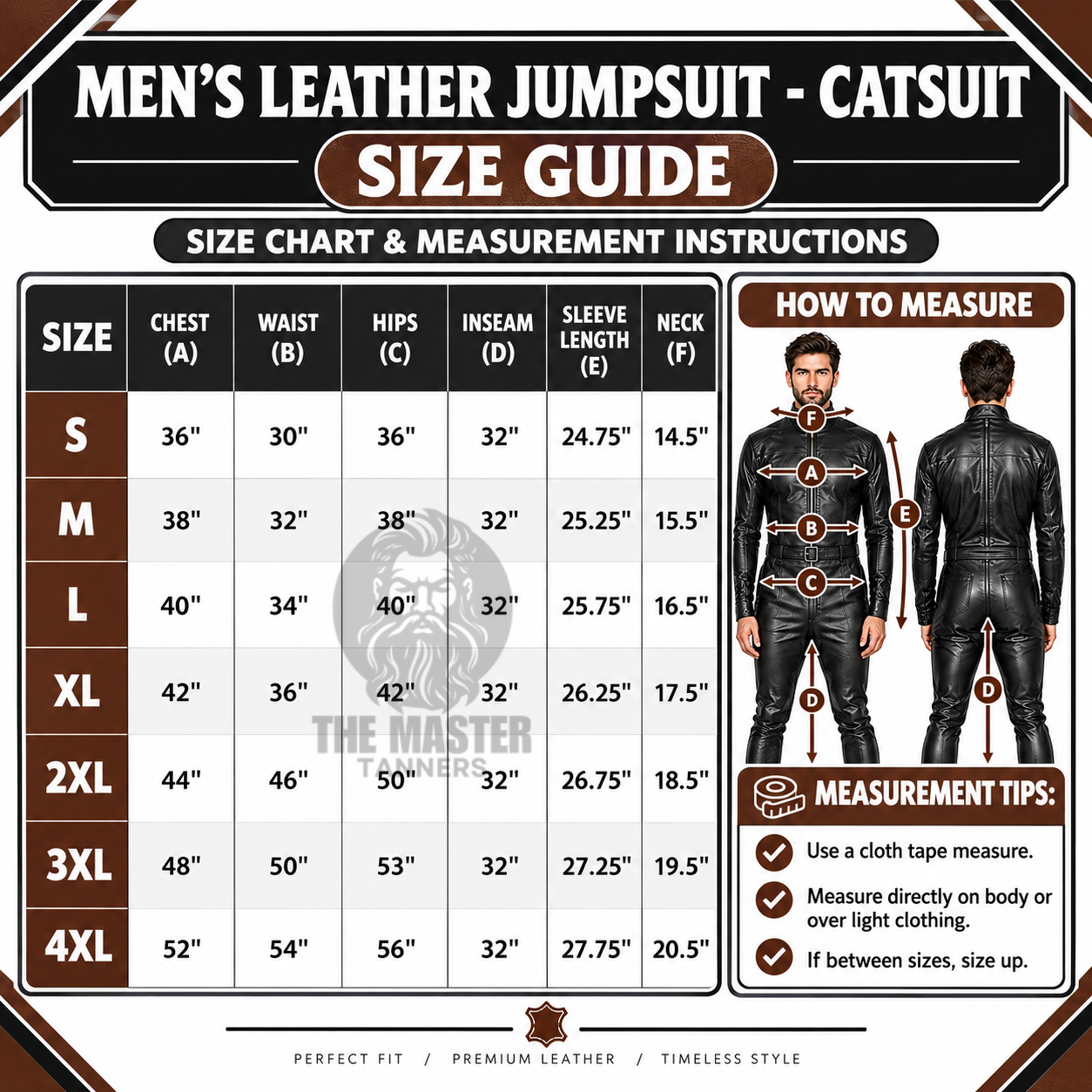 Premium Leather Men's Jumpsuit
