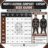 Premium Leather Men's Jumpsuit