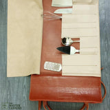 Chef Roll, Leather Knife Roll, Affordable Leather Knife Bag, Leather Chef Knife Bag