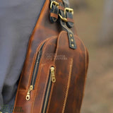 Sling bag for men, Crossbody Bag, Leather Sling Bag, Sling Bag, Leather Sling Bag for men, mens leather sling bag 