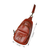 Genuine Leather Sling Bag Crossbody