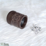 Leather Dice Cups, Brown Dice Cup, Leather Dice Cup, Dice Shaker, Leather Dice Shaker